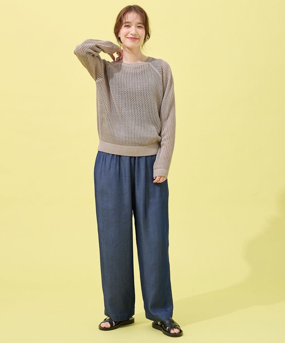 ANY 【手洗い可能/ウエストゴム】ウォッシャブルデニムパンツ 