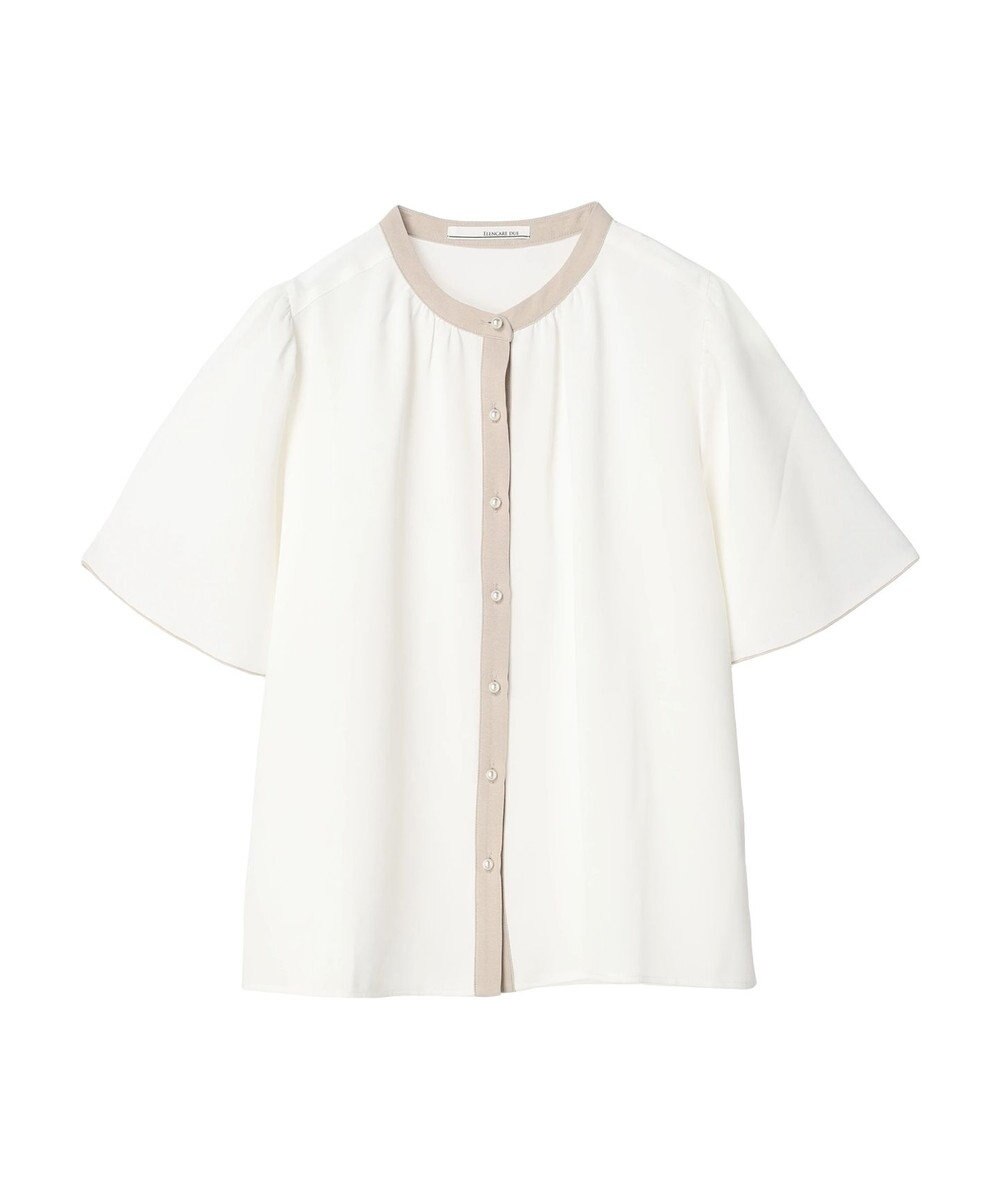 Green Parks ・ＥＬＥＮＣＡＲＥ　ＤＵＥ　バイカラーブラウス 