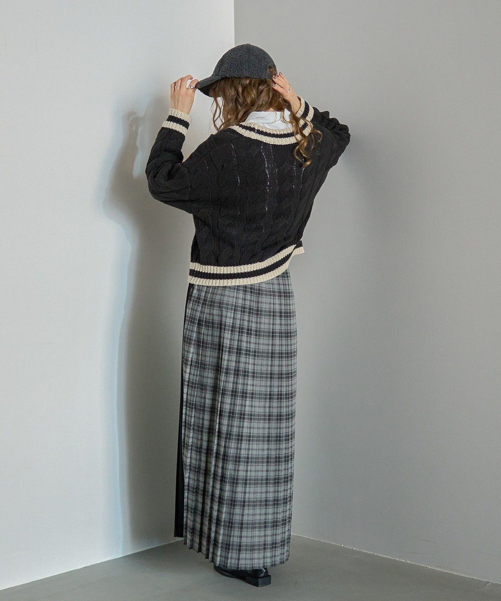 AMERICAN HOLIC シャギーチェックプリーツスカート 