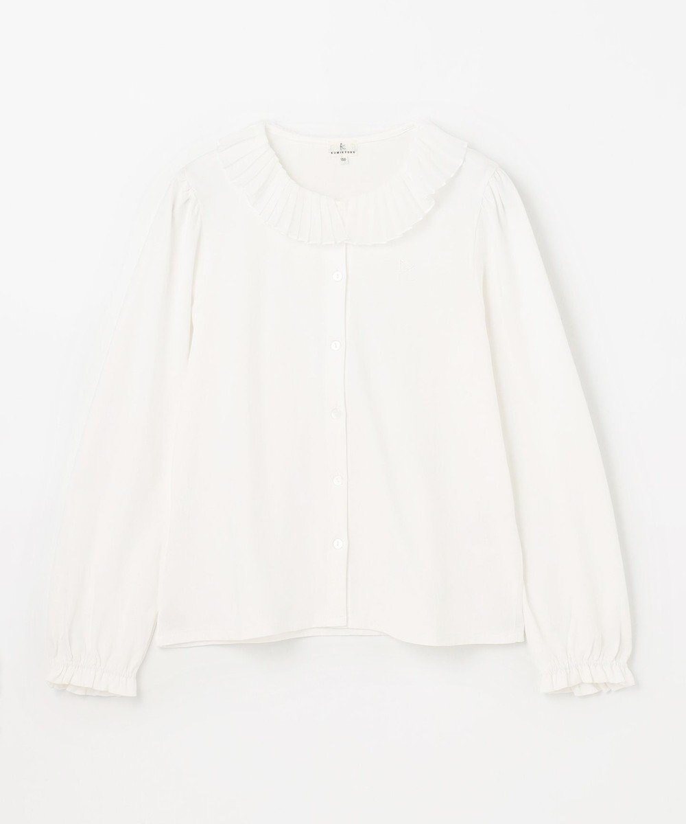 組曲 KIDS 【150-160㎝】プリーツカラー ブラウス 