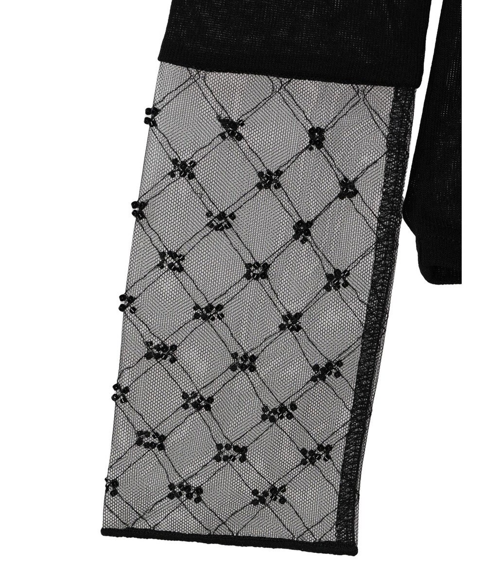 earth music&ecology チュールビジュープルオーバー 