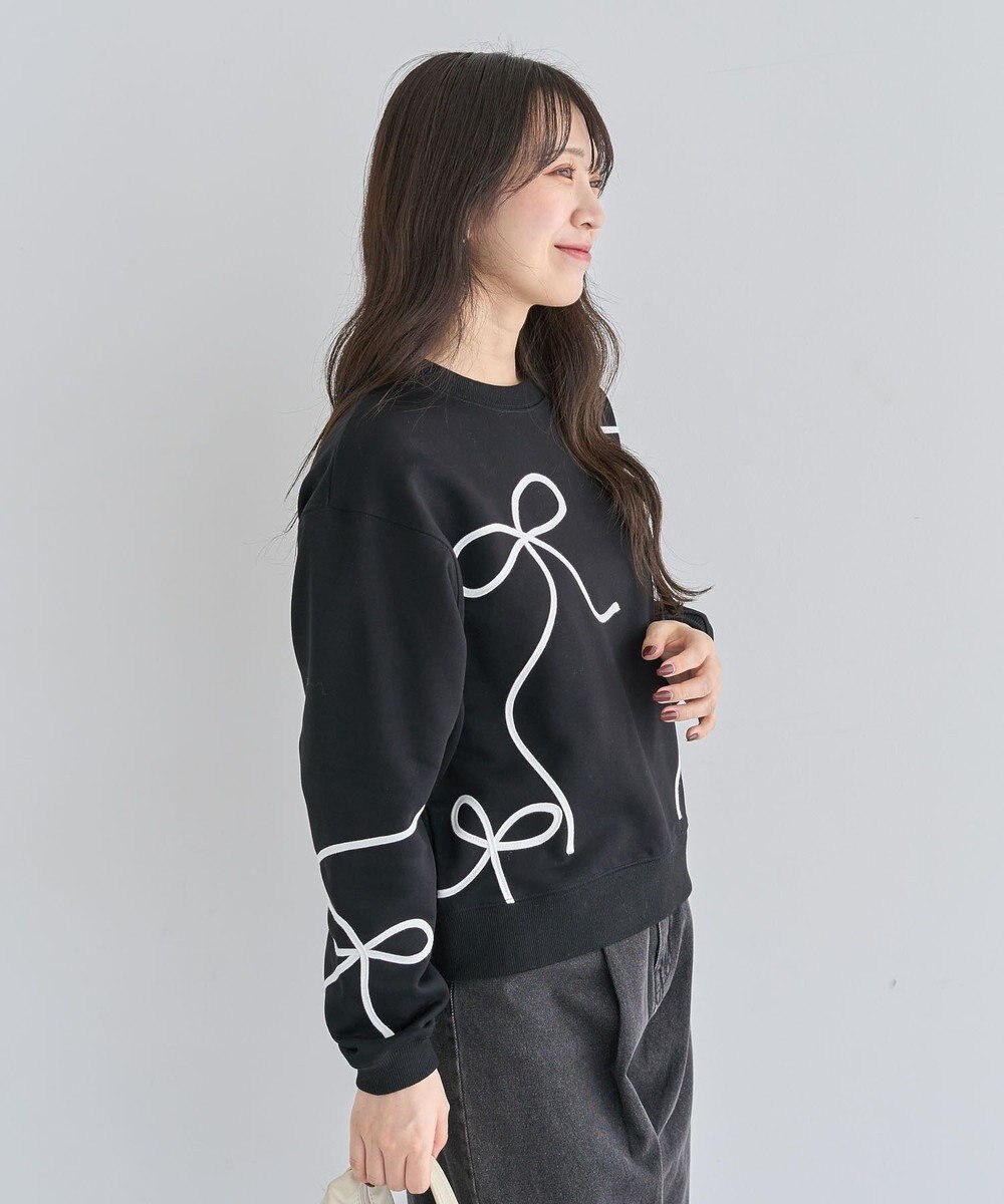 Green Parks ・ｓｗｉｎｇ　ｂｙ　リボンコード刺繍スウェット 