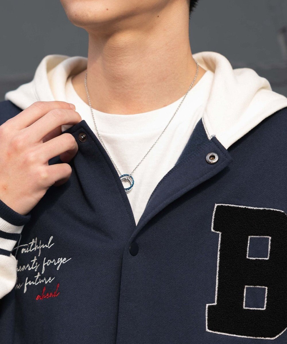 WEGO 【ユニセックス着用ITEM】スウェットフードスタジャン 