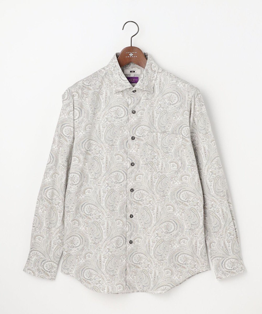 JOSEPH ABBOUD 【LIBERTY・綿100％】リバティペイズリープリントコーデュロイ シャツ 