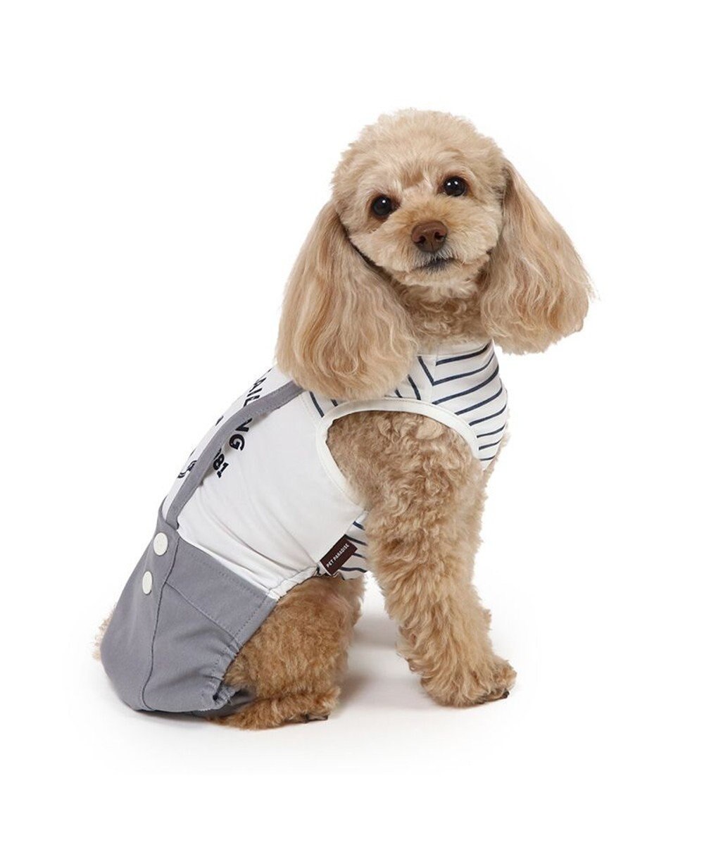 PET PARADISE ペットパラダイス エコメイド 天竺 パンツつなぎ 《マリン柄》 小型犬 
