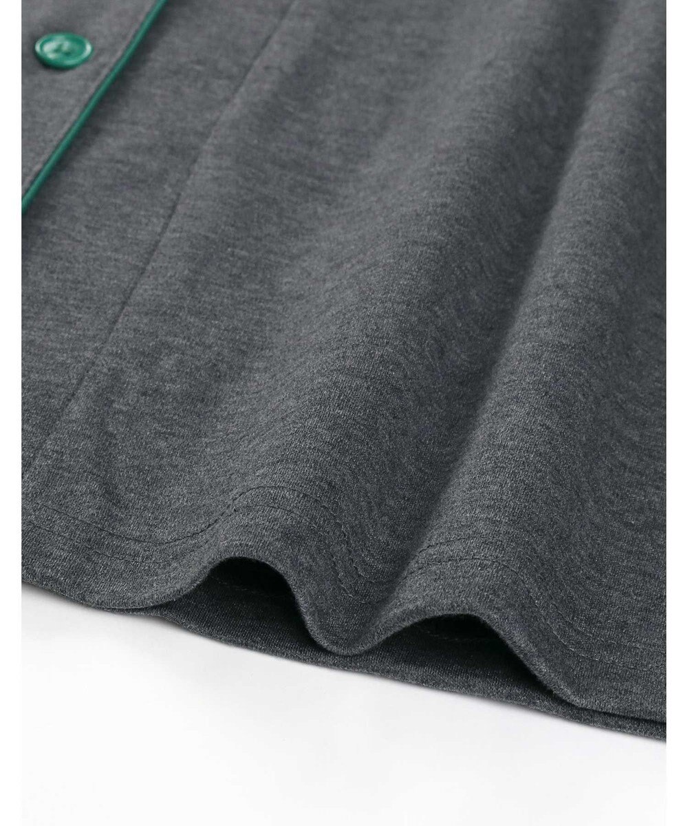 une nana cool 【綿100%】60/1 シルケットスムース 長袖開襟 MADE WITH LIBERTY FABRIC 