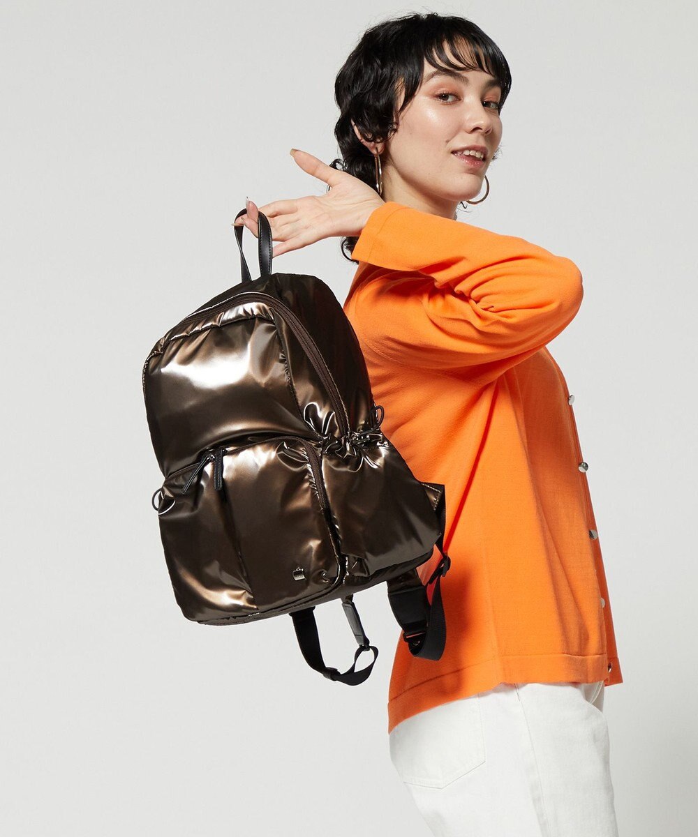 LA BAGAGERIE メタリックドロストポケット　リュックサック 