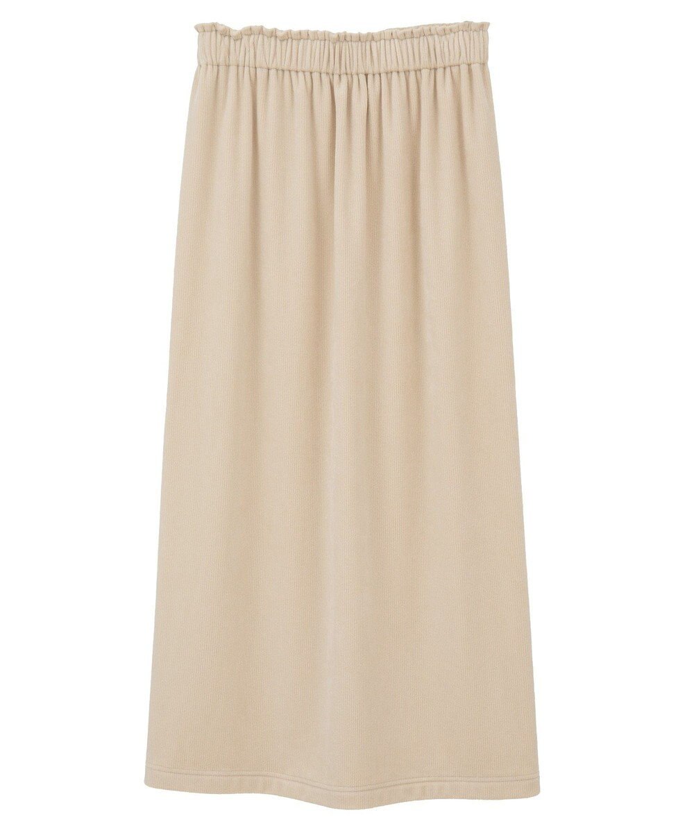 Green Parks ぽかぽか裏起毛ベロアＩラインスカート 