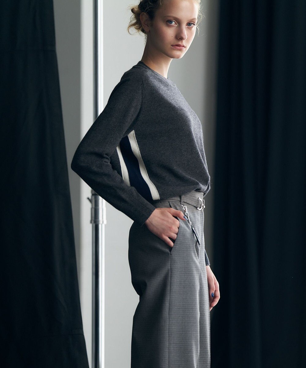 ICB 【30th ANNIVERSARY】ウールガンクラブチェック テーパードパンツ 