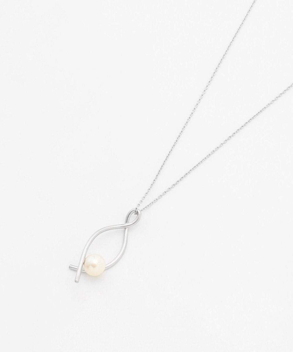 自由区 ツイストパールロング ネックレス 