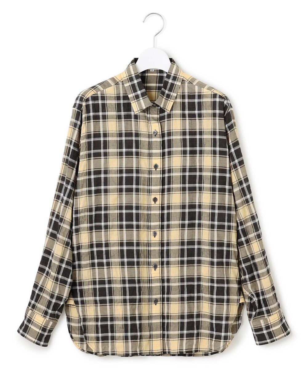 23区 【WEB限定】シャーリング チェック シャツ 