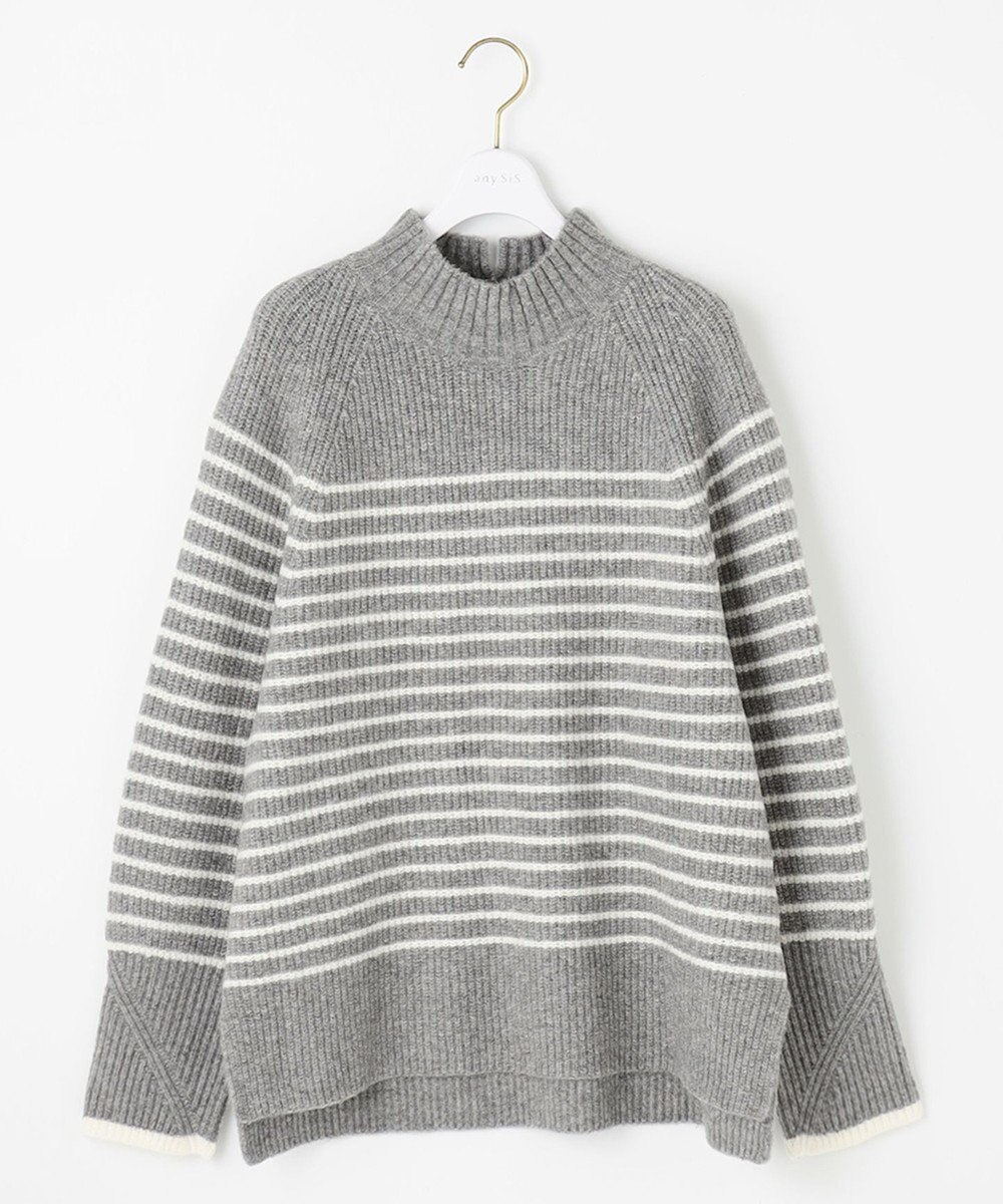 ANY SIS L ハイネックAir ニット 