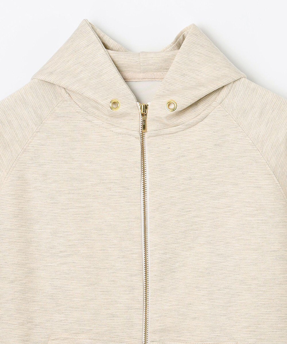 ANY L ラメダンボールダブルジップパーカー 