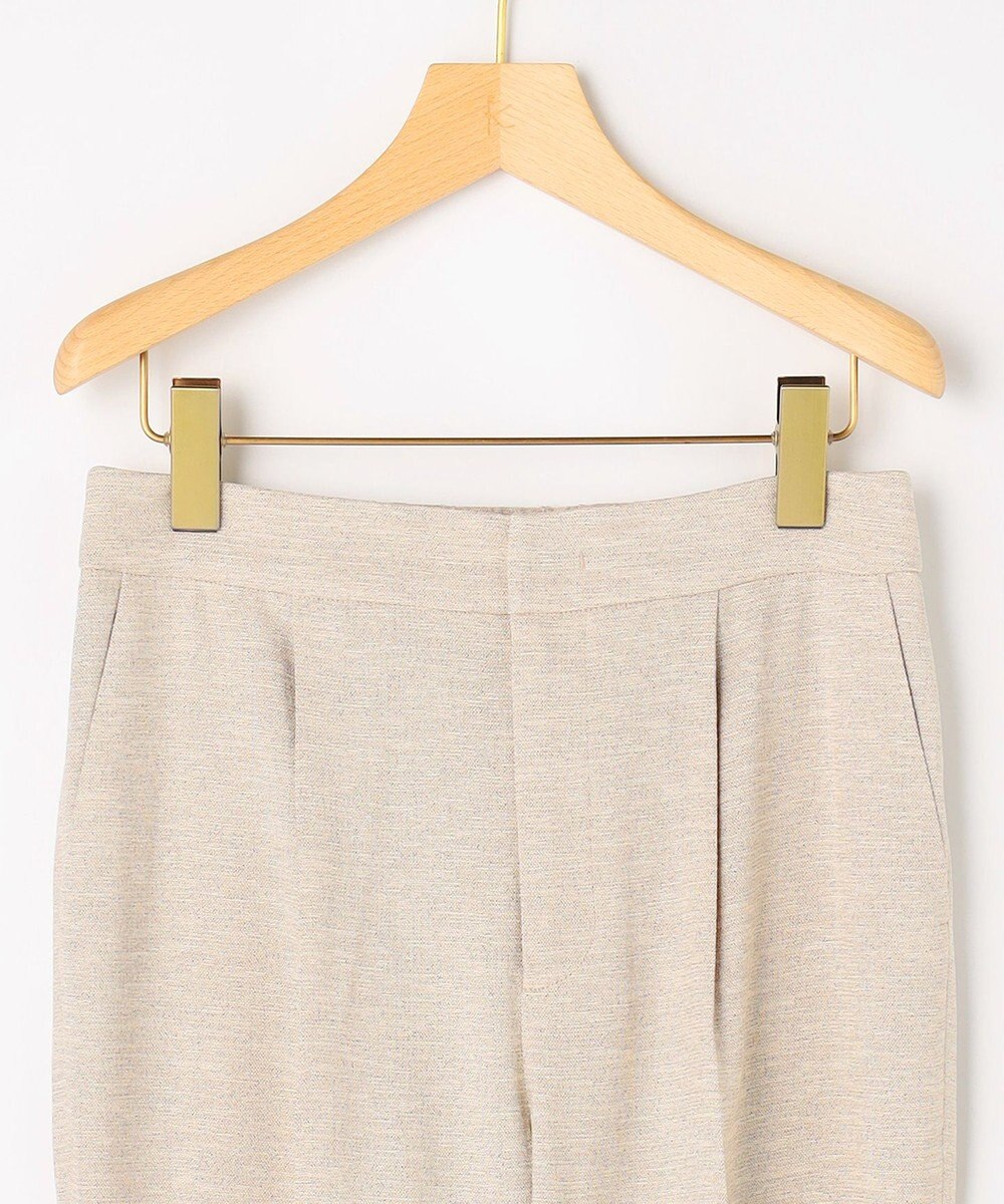 組曲 ライトリネンライクテーパード パンツ 