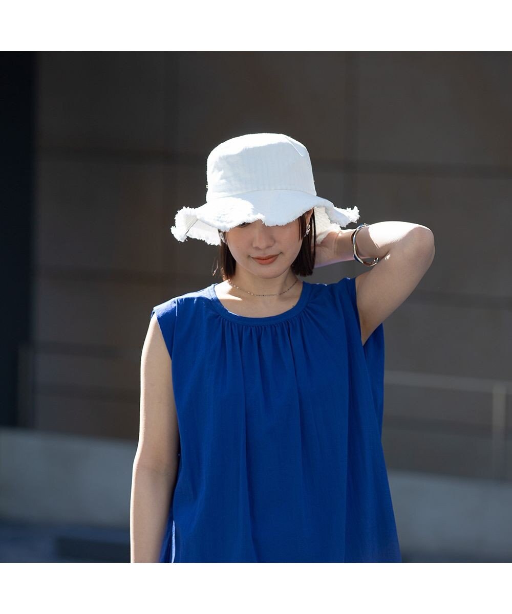 林八百吉商店 un chapeau  デニムフリンジハット 