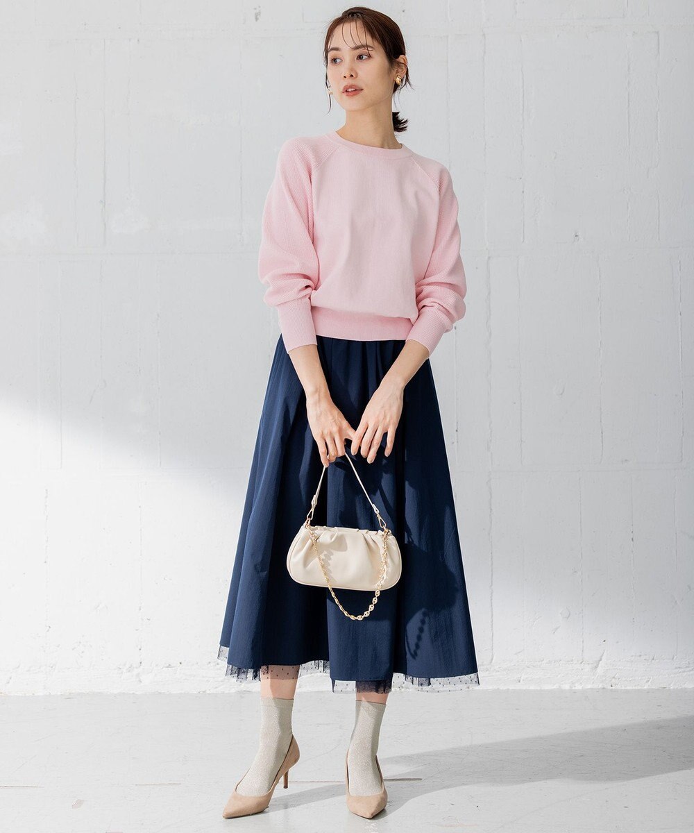 組曲 【選べる8色展開・春まで使える！】バックレースカラー ニット 