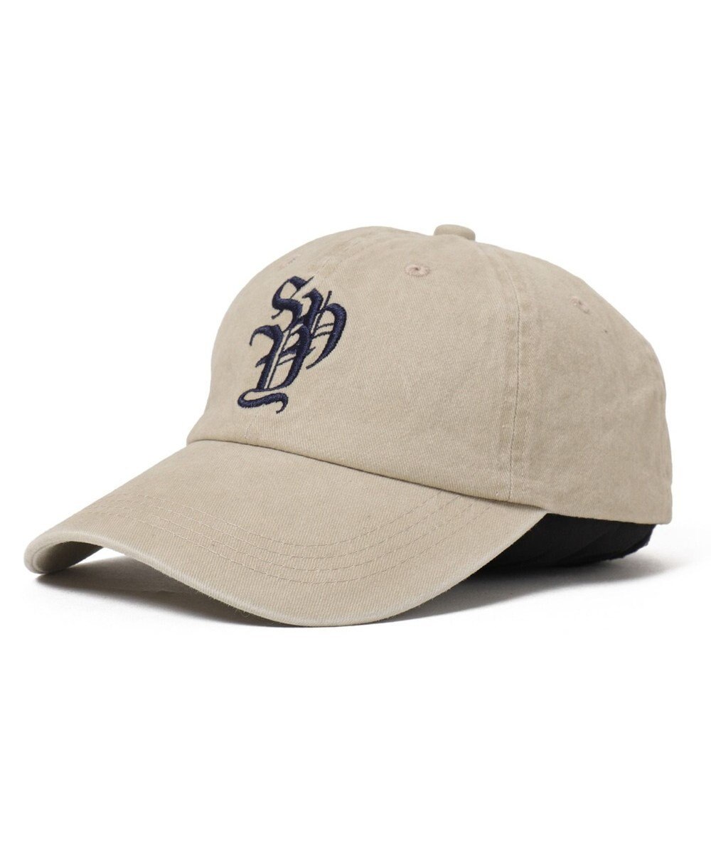 WEGO ロゴ刺繍ピグメントキャップ 