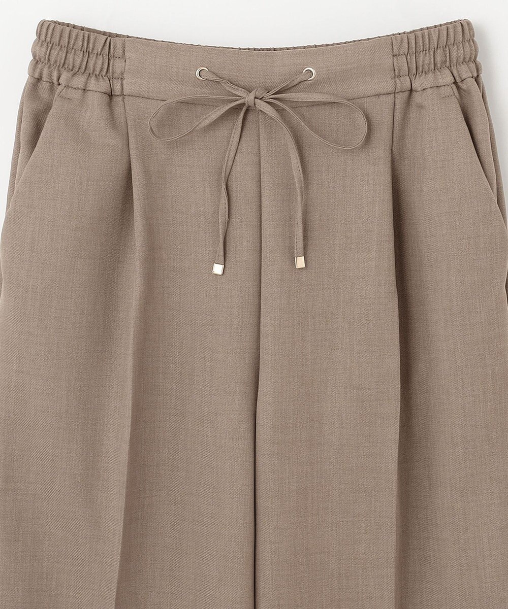 ANY L 【洗濯機可能/セットアップ対応/ウエストゴム】イージィケア美脚ワイドパンツ 