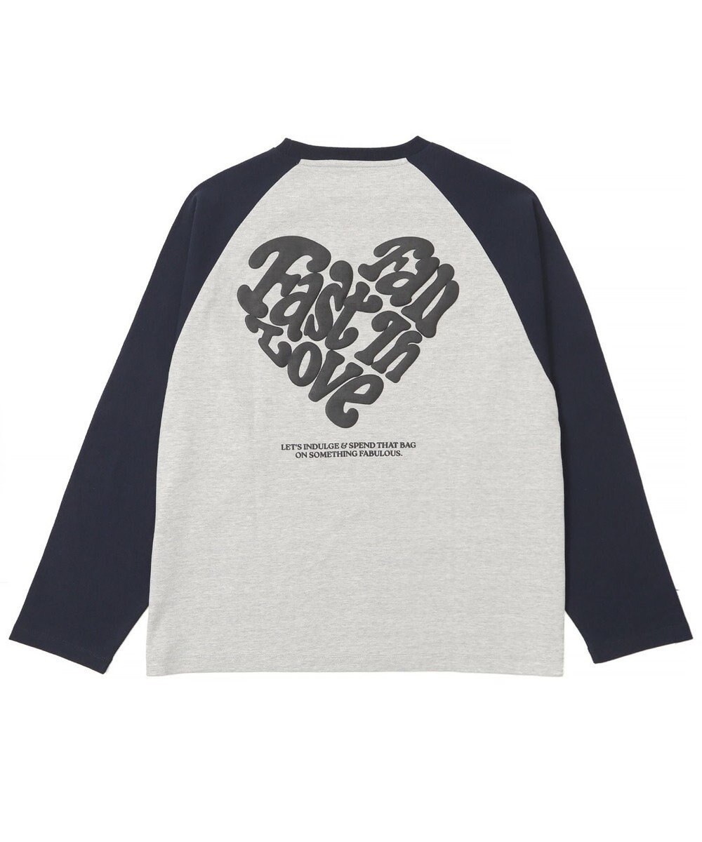 WEGO ラグランハートグラフィックT（LS） 