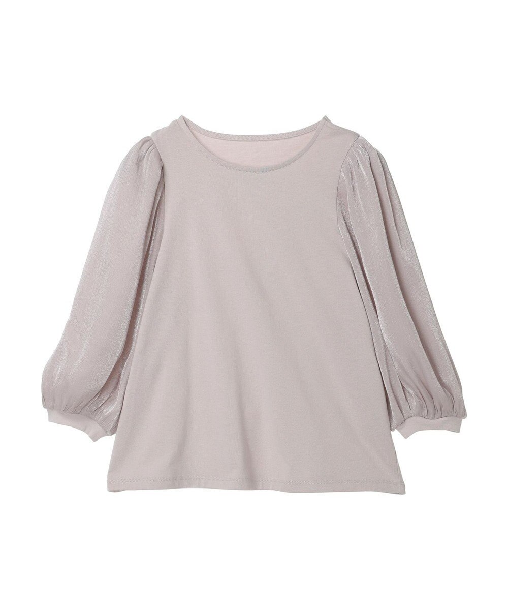 earth music&ecology ラメスリーブプルオーバー 