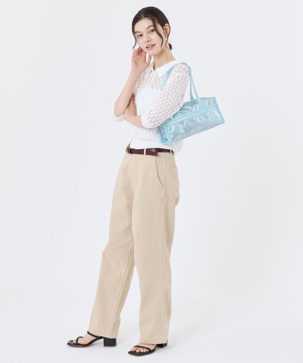 LeSportsac E/W SQUARE SHOULDER /アクアブルーシャイン 