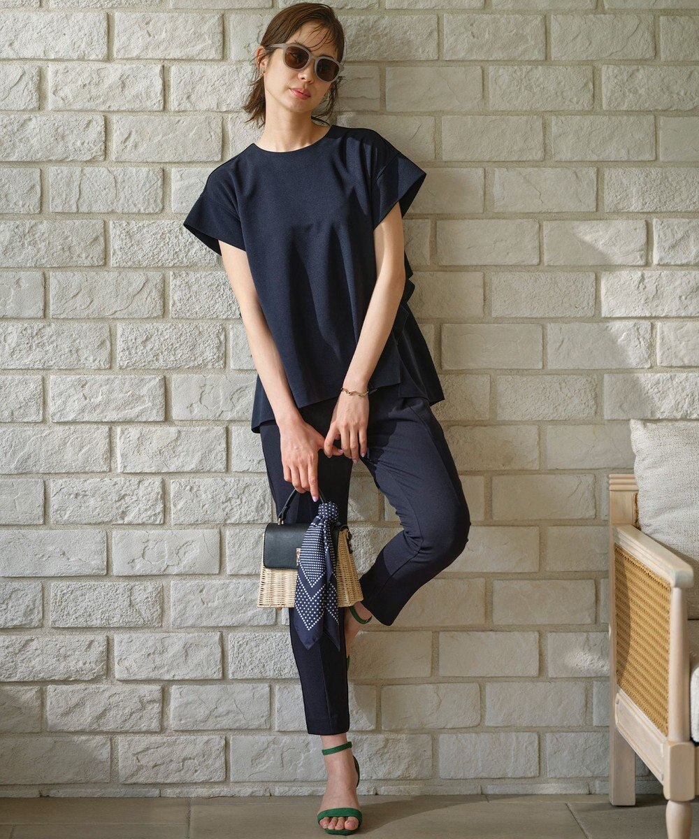 組曲 【接触冷感・吸湿冷感・UVカット】スタイルアップジャージー パンツ 