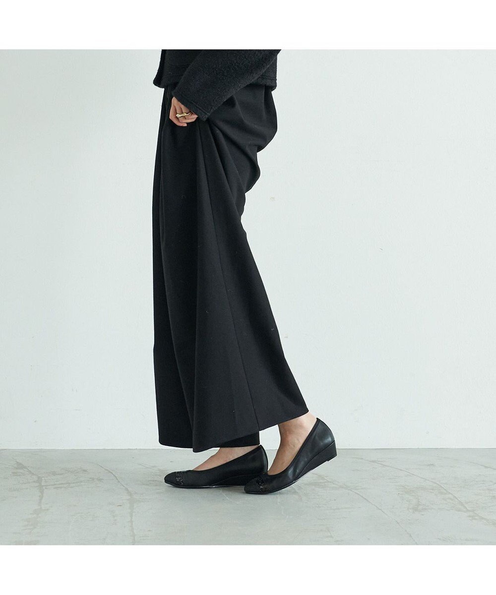 MODE ET JACOMO <carino>ポインテッドトゥウエッジヒールパンプス 