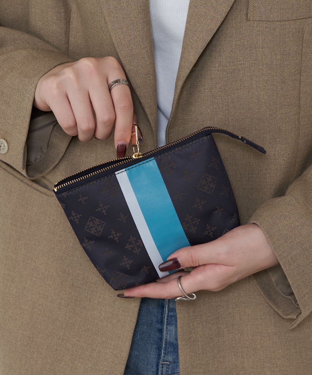 russet ラインプリントポーチ S(Z-227) 