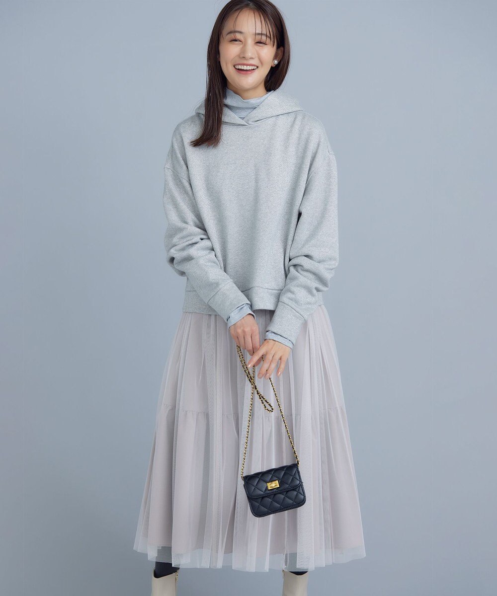 組曲 L 【WEB限定】シャイニーラメパーカー 