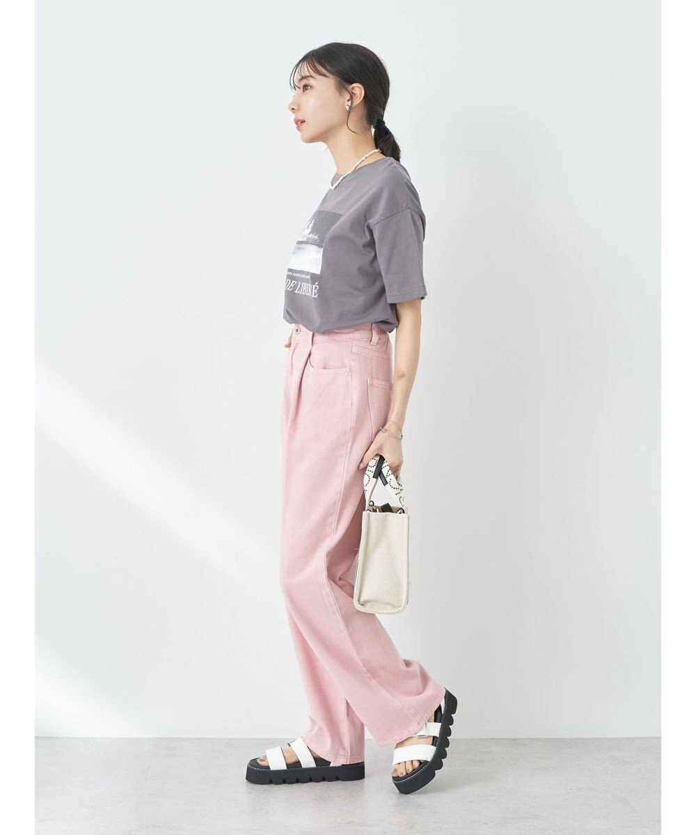 earth music&ecology タックルーズデニムパンツ 