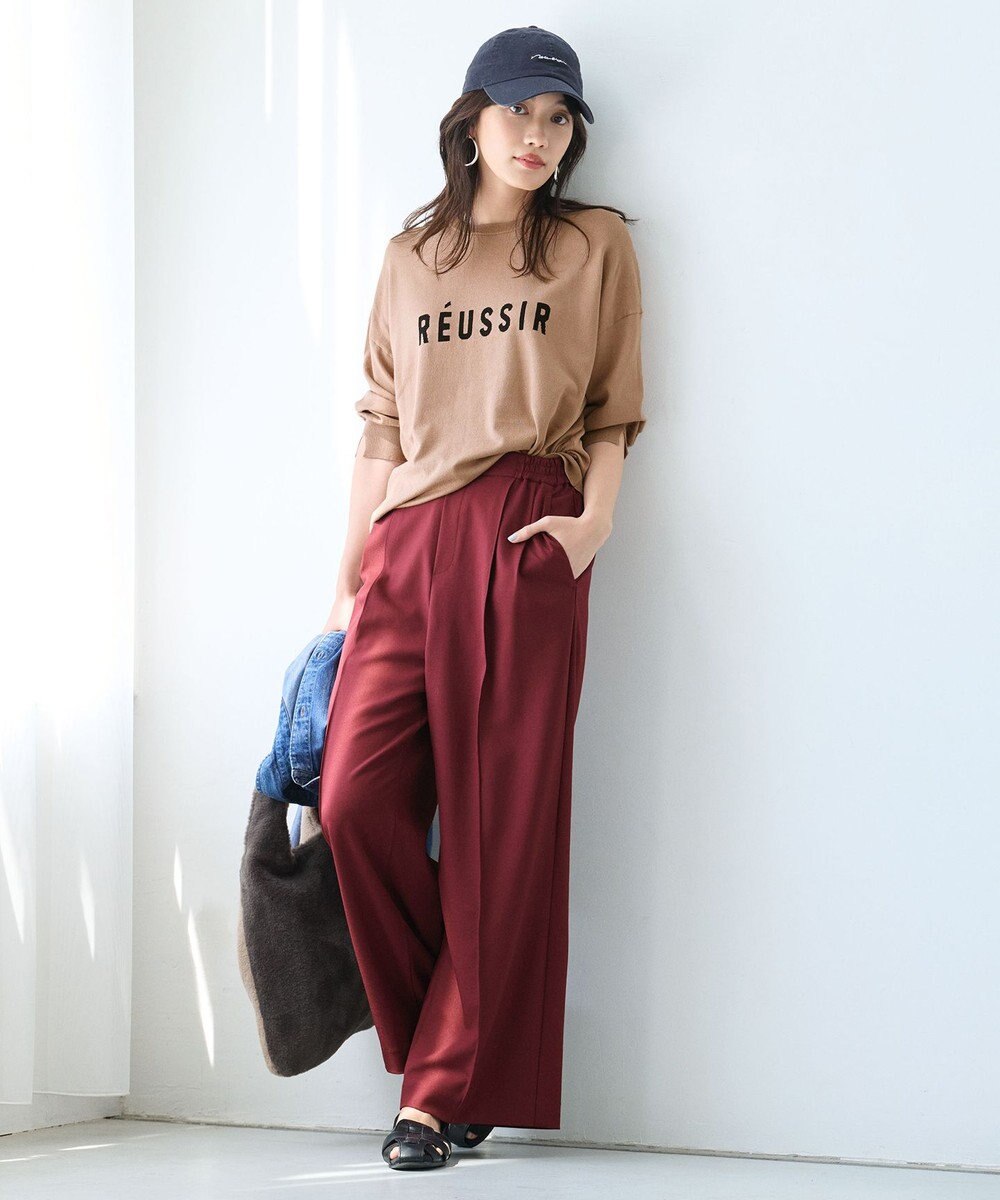 ANY インターシャロゴニットプルオーバー 