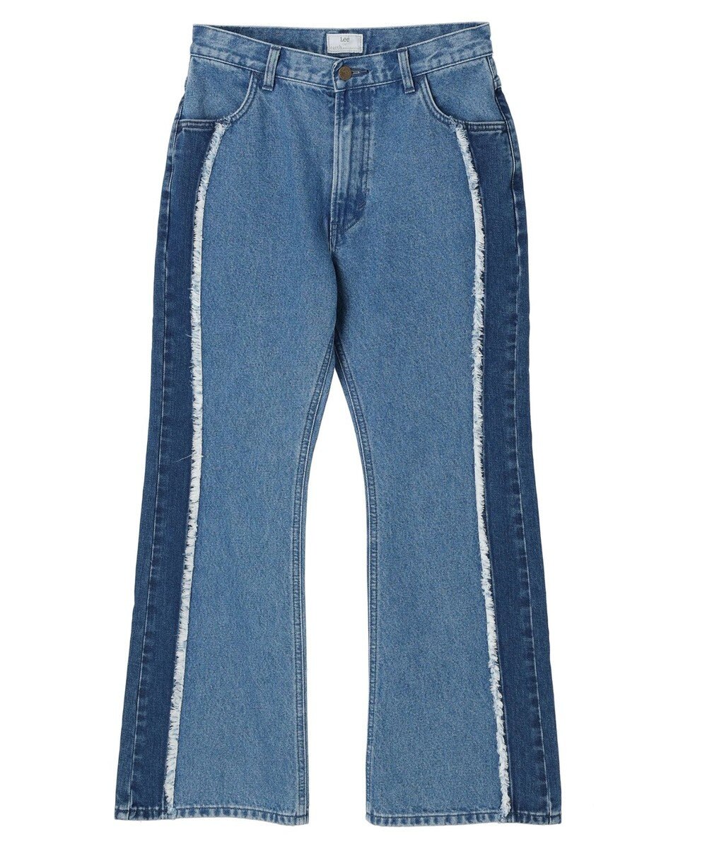 earth music&ecology Ｌｅｅ×ｅ．ｍ．ａ．ｅ　切替デニムフレアパンツ 