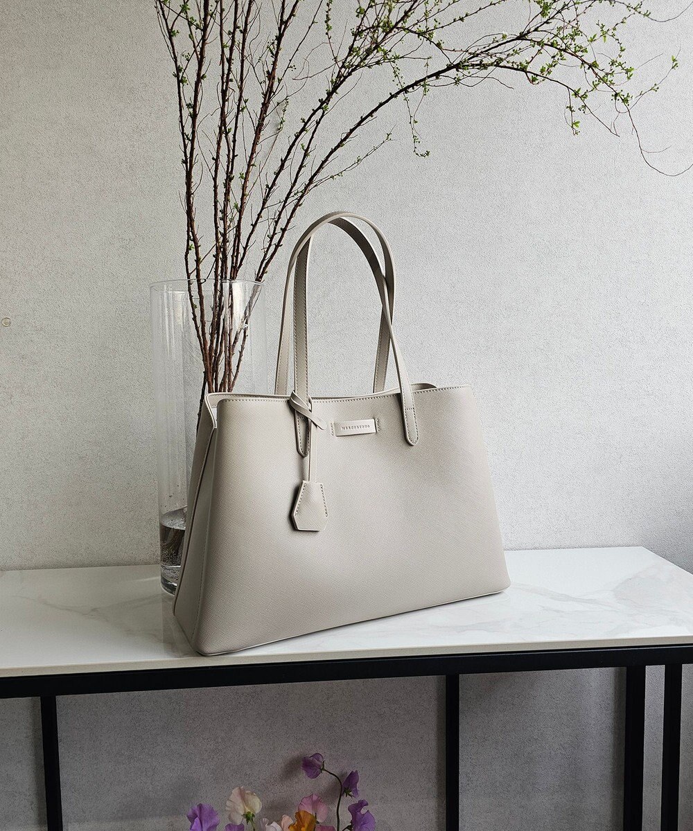 style code 【MERCURYDUO/マーキュリーデュオ】通勤、通学、リクルート両アオリポケットA4トートバッグ　キーチャーム付 