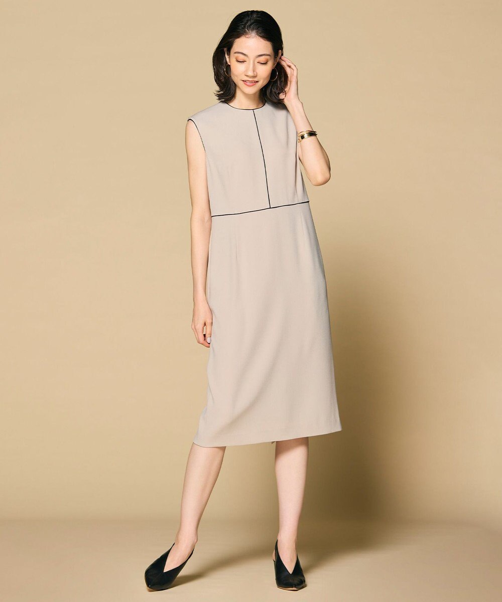 BEIGE， 【洗える・L-size】CINDY / クルーネックドレス 