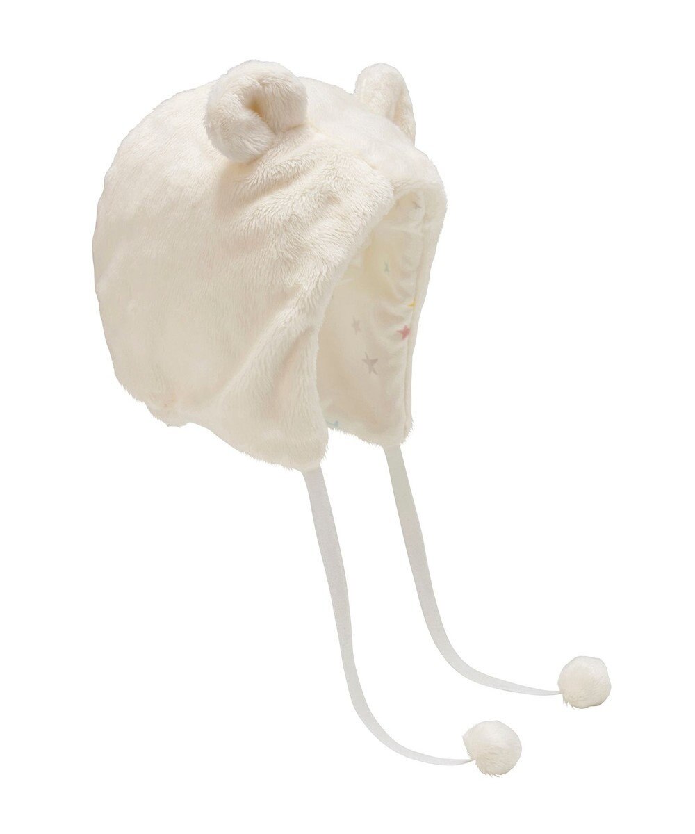 MIKI HOUSE HOT BISCUITS 【ミキハウス】【44-50cm】 マイクロファー フード 