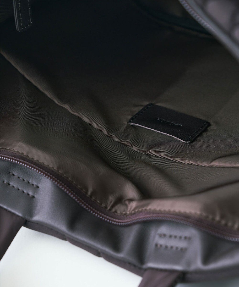 MIYABIYA LAQUOH【撥水加工】篭目柄エンボスボンディング スリム２WAYトート 