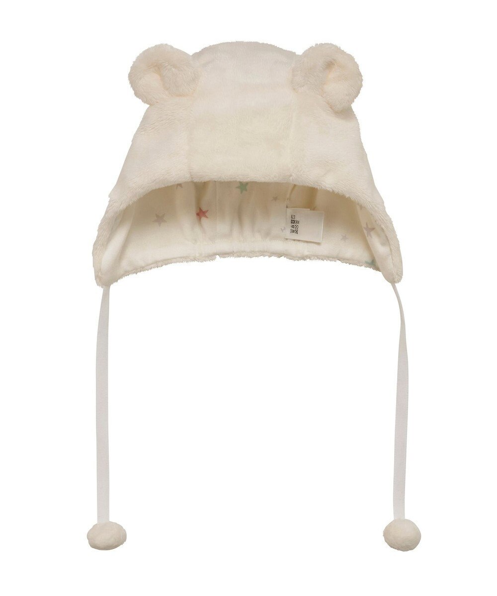 MIKI HOUSE HOT BISCUITS 【ミキハウス】【44-50cm】 マイクロファー フード 