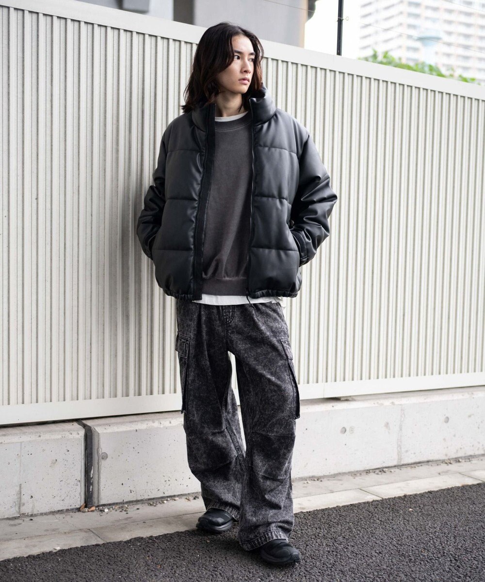 WEGO 【ユニセックス着用ITEM】PUパファーブルゾン 