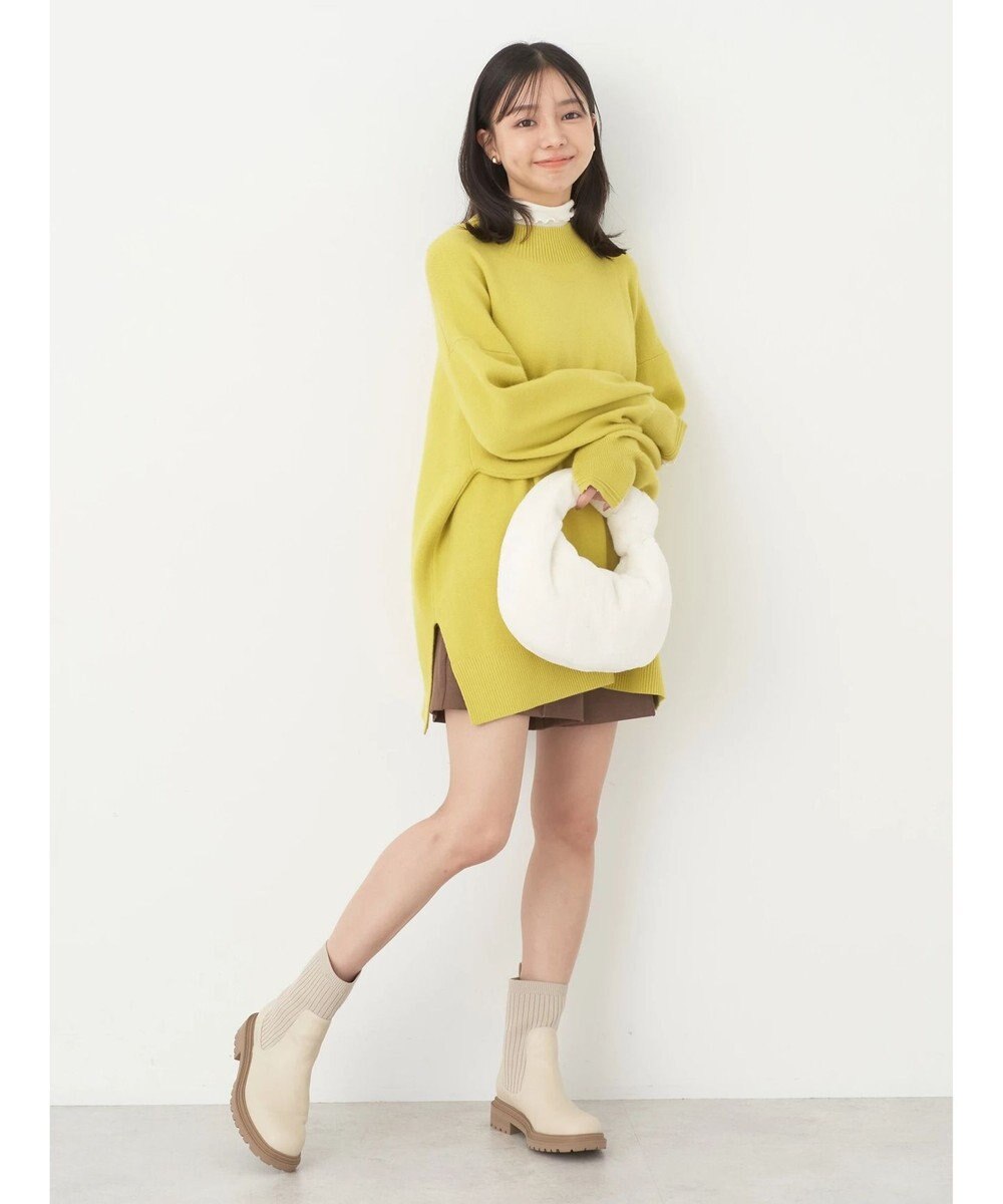 earth music&ecology やわらかタッチハイネックチュニック 