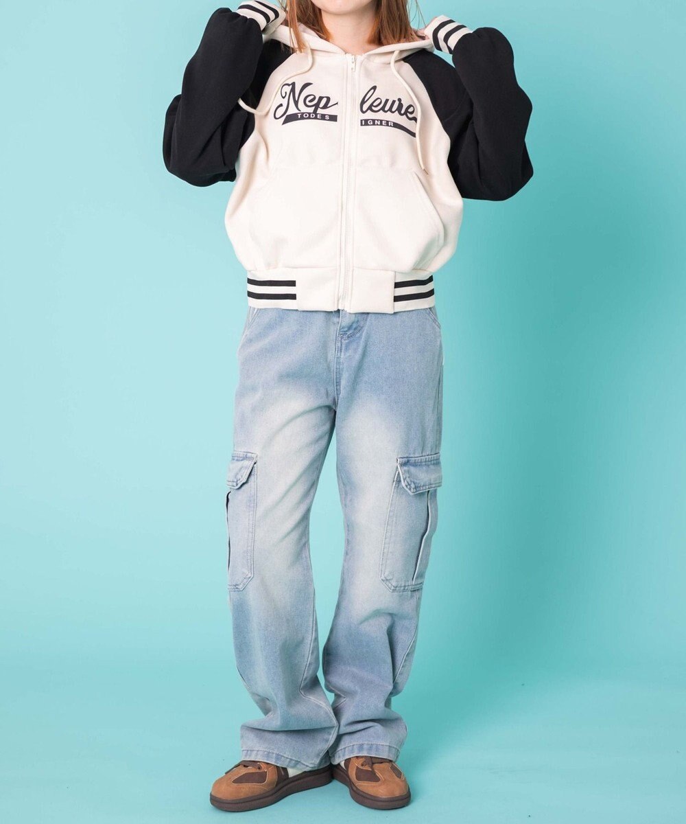 WEGO ワイドカーゴデニム 