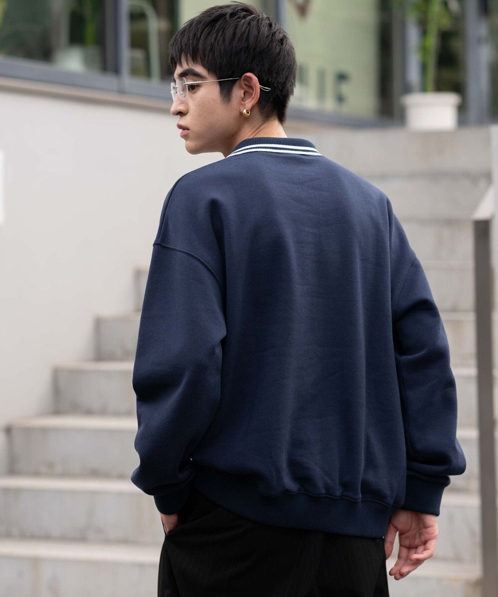 WEGO 【ユニセックス着用ITEM/MLサイズ展開】モチーフロゴポロスウェット 