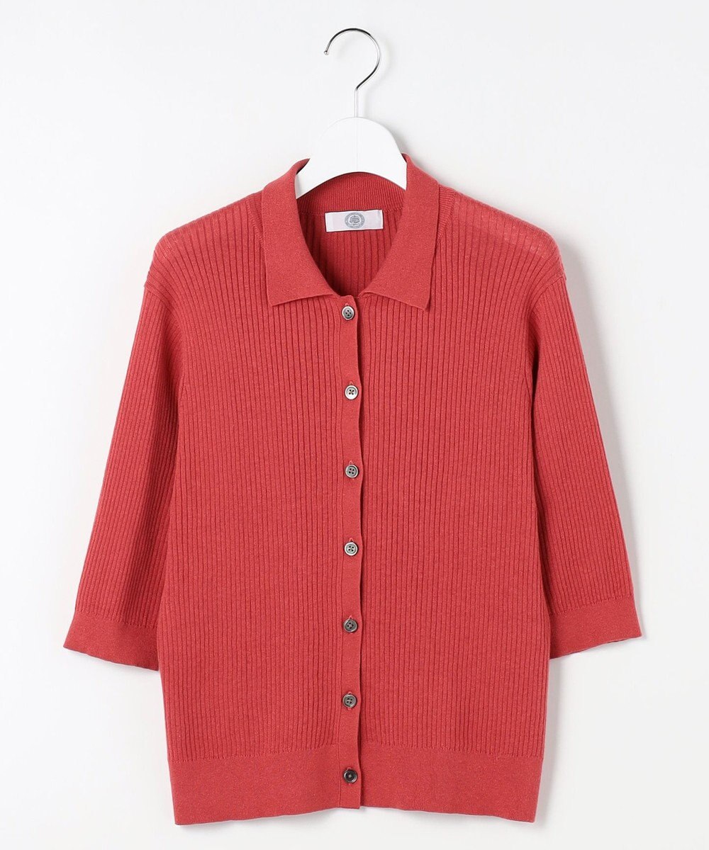 J.PRESS LADIES S LINEN COTTON ポロ ニット 