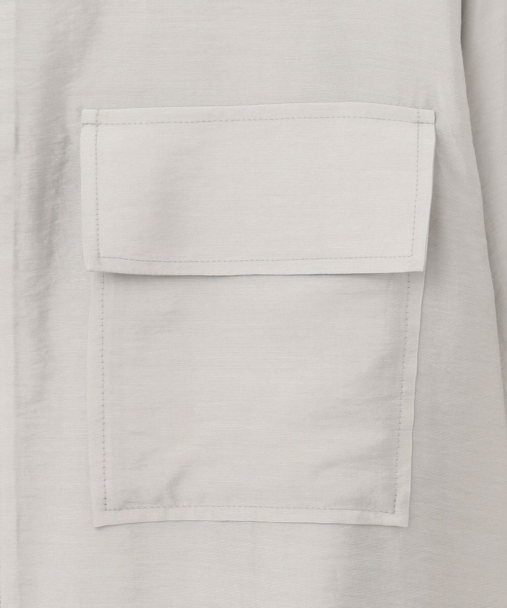 ICB リヨセルナイロンワッシャー ノーカラーブルゾン 