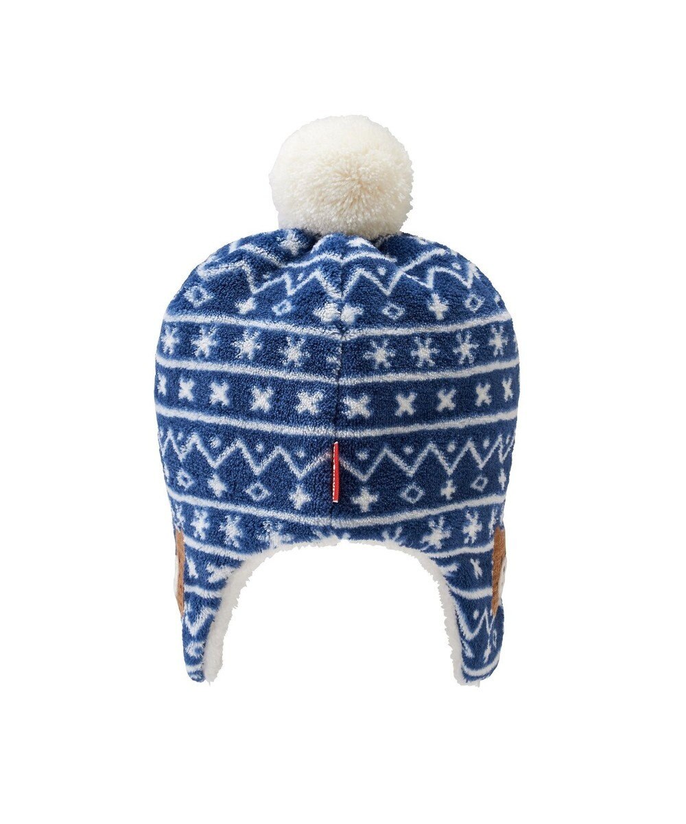 MIKI HOUSE HOT BISCUITS 【42-46cm】ぼん天付フリース素材の帽子 