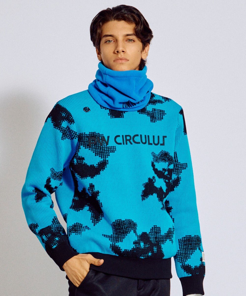 PW CIRCULUS 【MEN】Spark dot camouflage 軽量ニット ゴルフ 