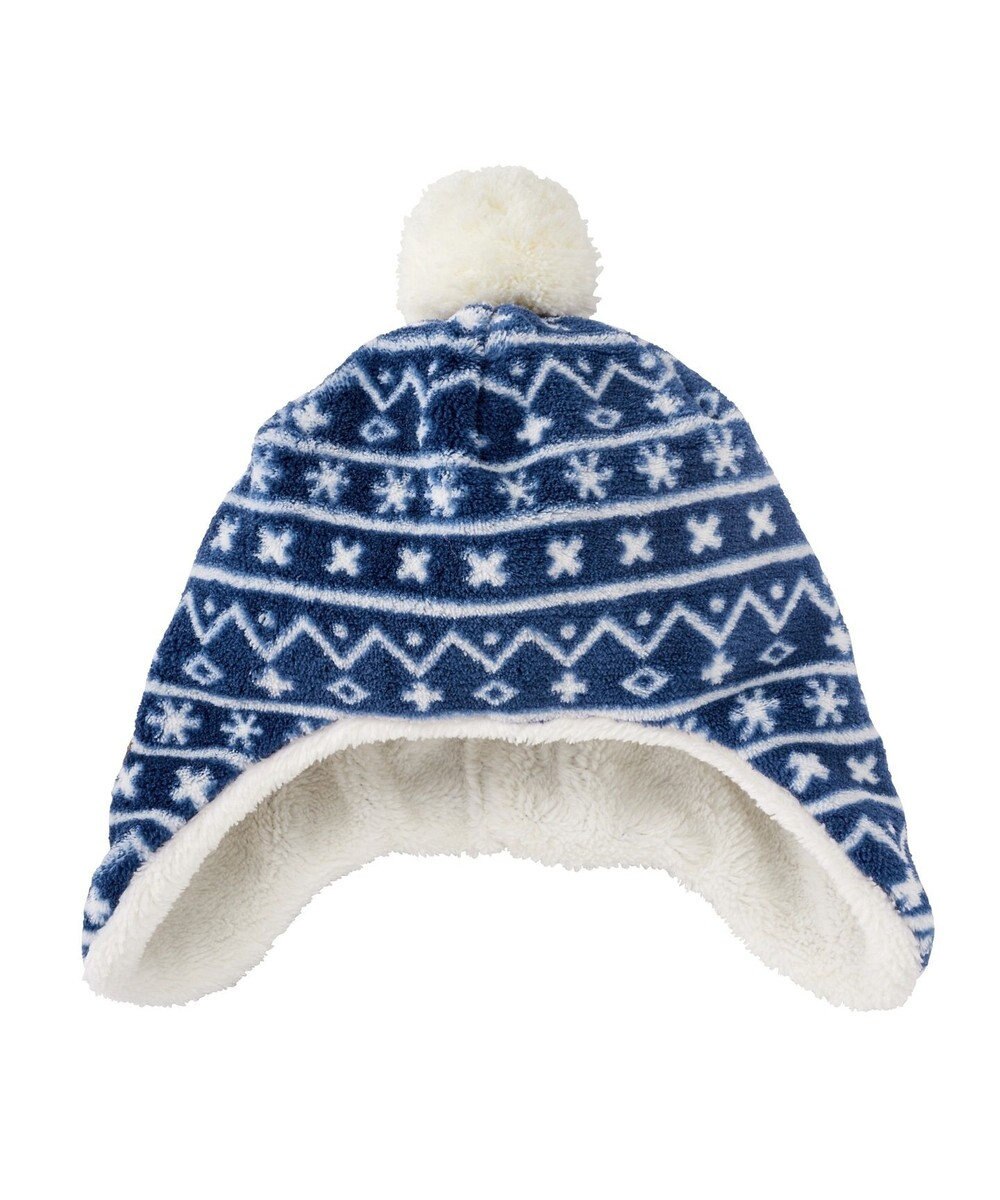 MIKI HOUSE HOT BISCUITS 【42-46cm】ぼん天付フリース素材の帽子 