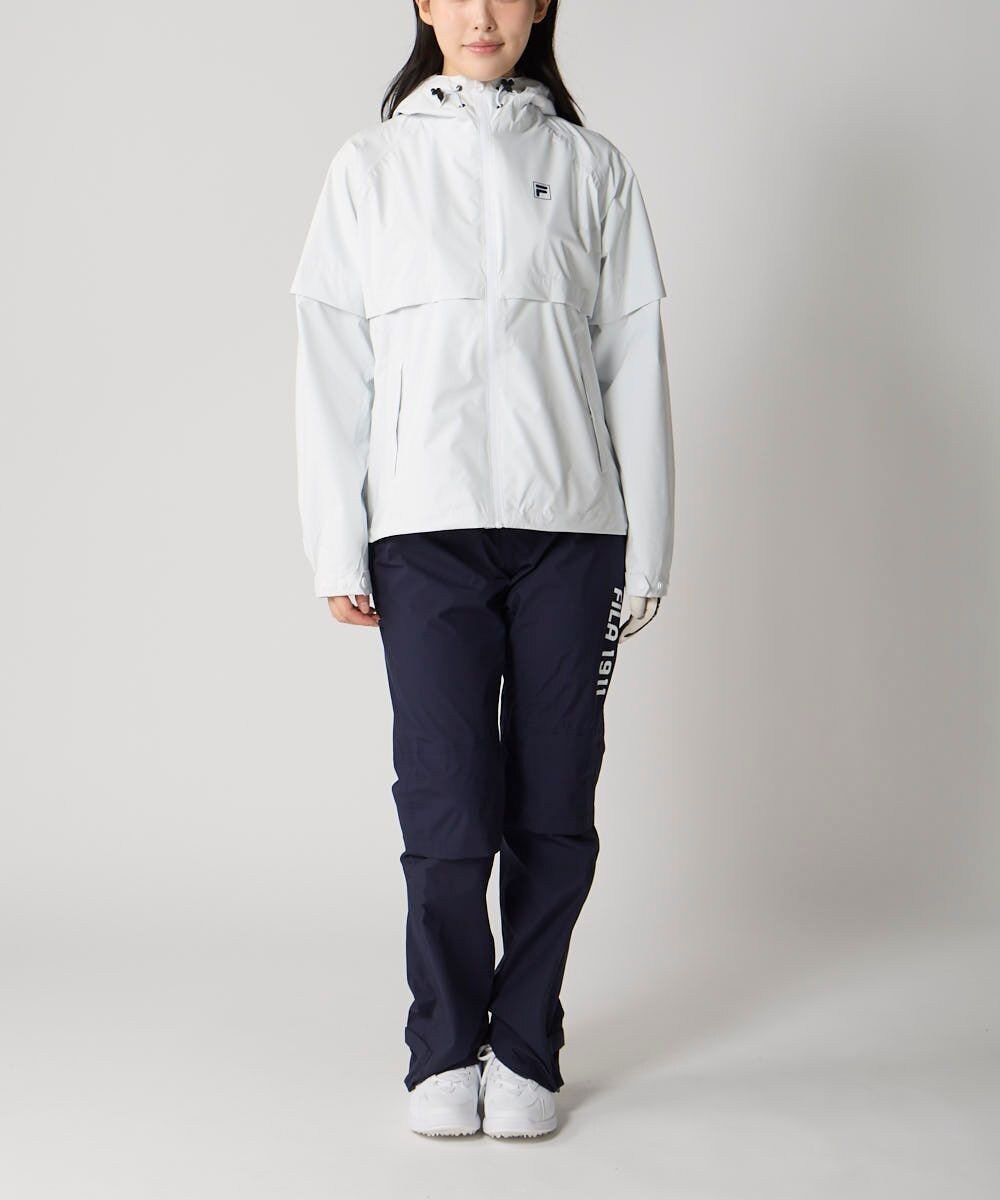 FILA GOLF／marie claire 【FILA GOLF】 収納袋付きレインウェア上下セット 