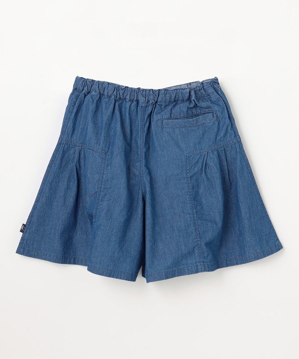 組曲 KIDS 【150-160㎝】 ブルーフラワーデニムキュロット 