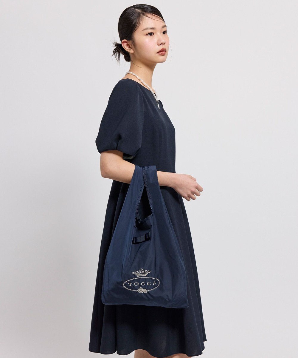 TOCCA 【WEB＆一部店舗限定】【折り畳み収納可能】POINT OF RIBBON ECOBAG エコバッグ 