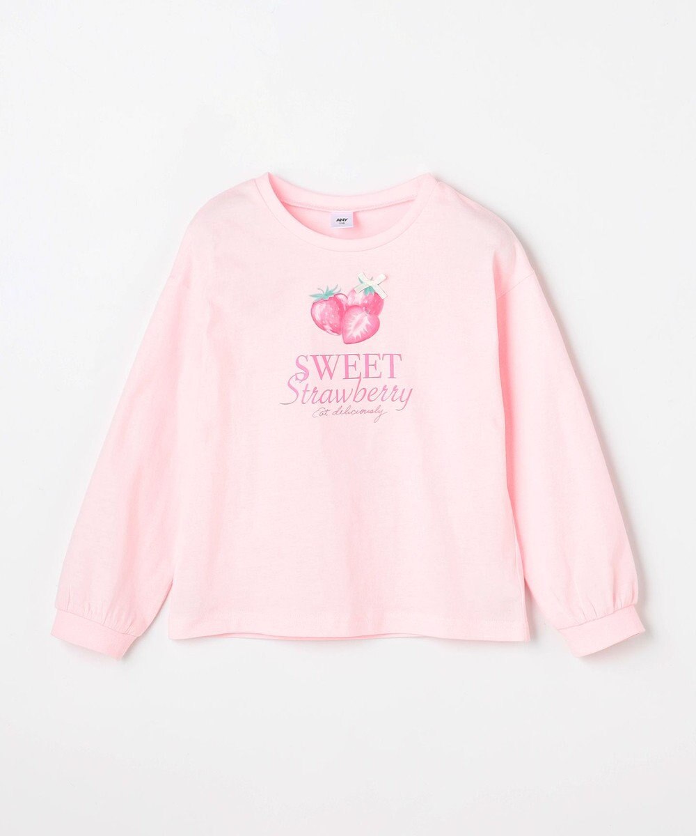 ANY KIDS 【Strawberry Collection】アートプリント 長袖Tシャツ 